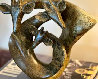 Signed Shona sculpture.