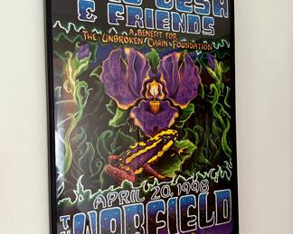 Phil Lesh & Friends at the Warfield Poster - signed by Lesh and Michael Everett