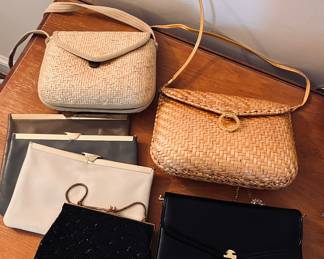 Vintage handbags and clutches 