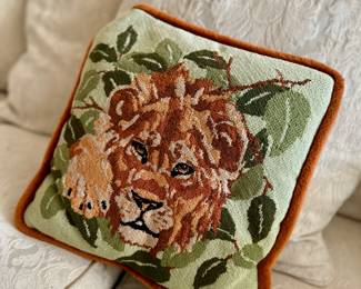 Needlepoint pillow