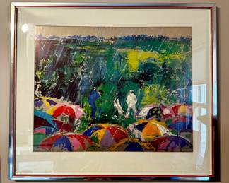 Leroy Neiman "Arnie in the Rain"