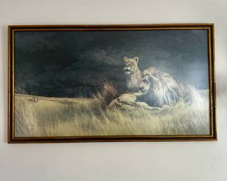 Peter Skirka "Storm Watch" framed lithograph