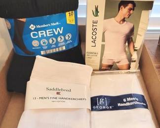 459 - New Handkerchiefs, Crew Socks & Lacoste Tees

