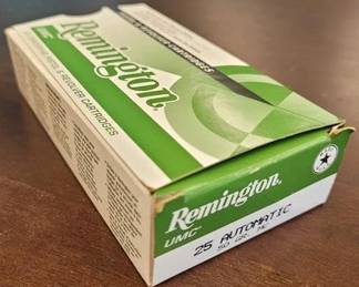 7520 - Box Remington 25 Auto Bullets
