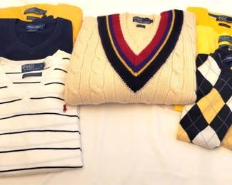 398 - Lot of Assorted Sweaters Polo by Ralph Lauren, size M/L
