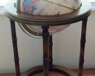1213 - Globe on Bamboo Style Stand 28x16
