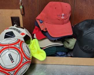 181 - Soccer Balls & Assorted Hats
