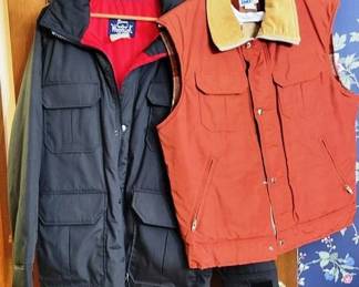 139 - Woolrich Jacket & Lands' End Vest Jacket, size M Vest, size L
