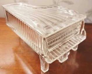 215 - Glass Piano Covered Box 4 x 6
