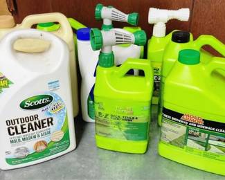 820 - Lot of Outdoor Cleaner & Mold Armor partially full bottles
