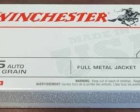 7516 - Full Box Winchester 45auto Full Metal Jacket
