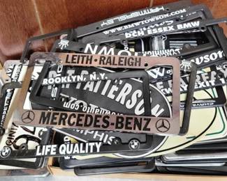 815 - Assorted License Plate Frames
