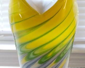1026 - Murano Art Glass Vase 16.5x7.5
