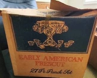 1231 - Anchor Hocking Early American Punch Set Did not verify all cups are included
