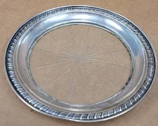 7573 - Sterling & Glass Bottle Coaster
