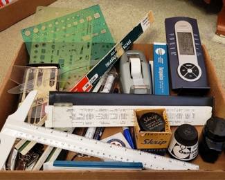 499 - Assorted Deck Items to include Calligraphy Pens
