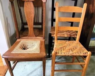 143 - 4 Wooden Assorted Chairs
