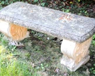 11h - Concrete Garden Bench 16 x 35 x 14
