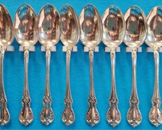 7610 - 8 Towle Old Master Sterling Spoons 7.6oz
