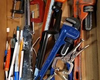 1606 - Box Lot of tools
