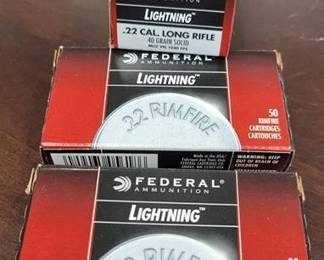 7517 - 3 Full Boxes Federal 22LR Bullets
