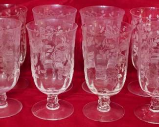 117 - 8 Fostoria Willowmere Iced Teas 6"
