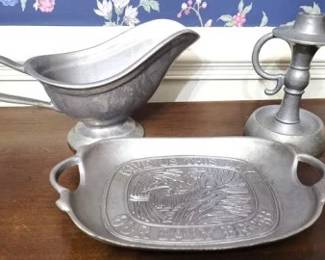 325 - Assorted Pewter Items
