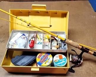 1630 - Tackle Box & Fishing Pole
