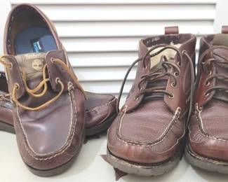 439 - 2 Pair of Men's Casual laceup Leather Shoes Timberland, size 11.5D L.L. Bean, size 11.5

