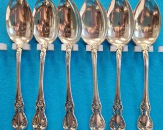 7611 - 6 Towle Old Master Sterling Spoons 5.5oz
