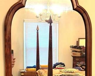 483 - Wooden Framed Wall Mirror, 29.5 x 20
