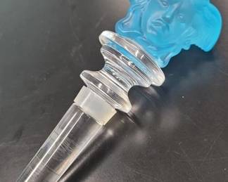 7595 - Rosenthal Versace Glass Wine Stopper
