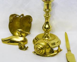 78 - Assorted Brass Items
