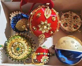 1220x - Group Jeweled Christmas Ornaments
