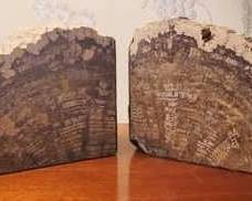 226 - Pair Agate Bookends 5 x 5 x 2
