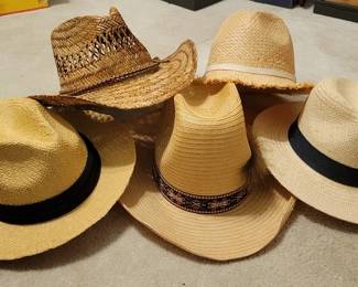 853 - Lot of Men's Straw Hats
