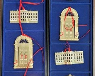 7505 - 2 Boxes White House Ornaments

