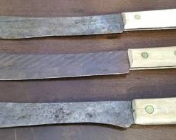 298 - Case, Hickory & Wood Handle Knife 12.5"
