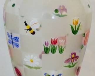 1178 - Lenox Nature's Splendor 8" Painted Vase
