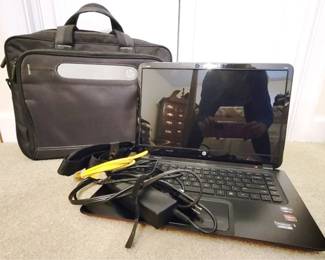 486 - HP Envy Corei5 Ultrabook Laptop w/ power cord Includes computer bag w/ strap You are buying a used as-is electric/electronic item. We do not guarantee all components are present and if it is not expressly stated, it is untested.

