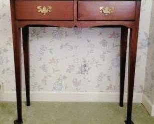 202 - 2 Drawer Hall Table 36 x 36 x 12
