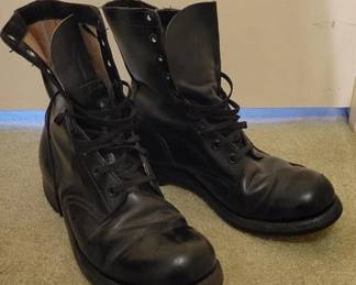 835 - Black Good Year Pango Work Boots size may be 12M
