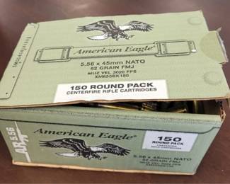 7525 - Box American Eagle 5.56 NATO Ammo Quantity in box NOT verified
