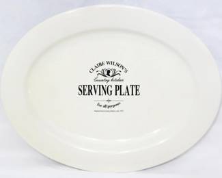 50 - Claire Wilson Country Kitchen Oval Platter 5x14
