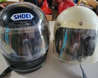 807 - Man & Woman Motorcycle Helmets - qty 2
