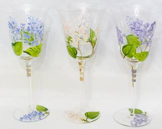 17 - 3 Painted Stems 9.5"
