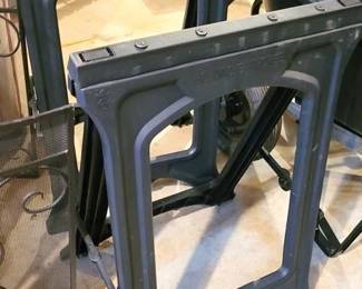 1512 - 2 Plastic Folding Sawhorses
