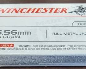 7523 - Full Box Winchester 5.56 Full Metal Jacket Ammo
