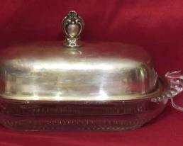 112 - 3 Vintage Stick Butter Dishes
