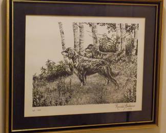 1034 - Ronald Andrews 62/300 Dog Print 19.5x24
